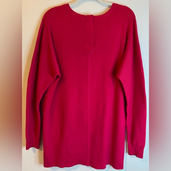 Saturday Sunday by Anthropologie Women’s Long Red Ribbed Tunic Oversized Size XS - Picture 3 of 8